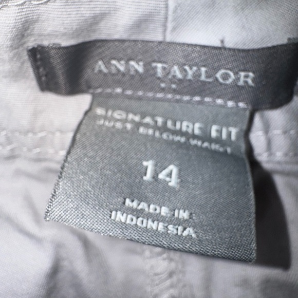 Ann Taylor Light Gray Capri Pants 14 - Picture 4 of 4